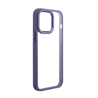 J-Case Deep Purple Transparent Back Case with Borders