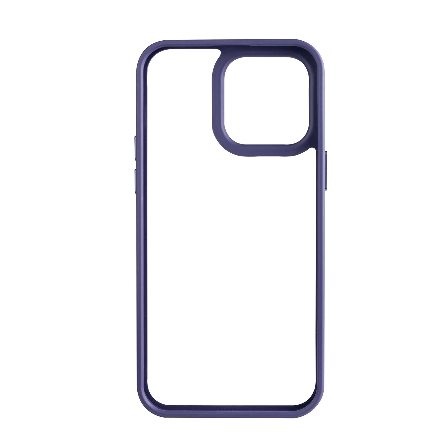 J-Case Deep Purple Transparent Back Case with Borders