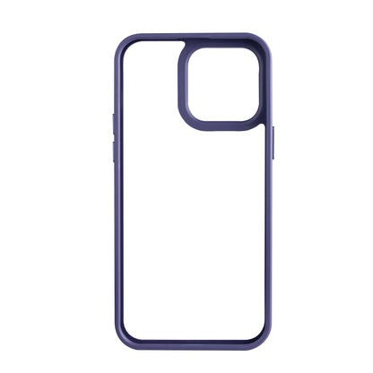 J-Case Deep Purple Transparent Back Case with Borders