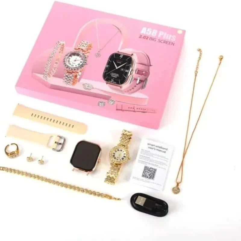 A58 Plus Smart Watch | Watch For Girl | Fitness Tracker, Blood Pressure Monitor Smart Watch
